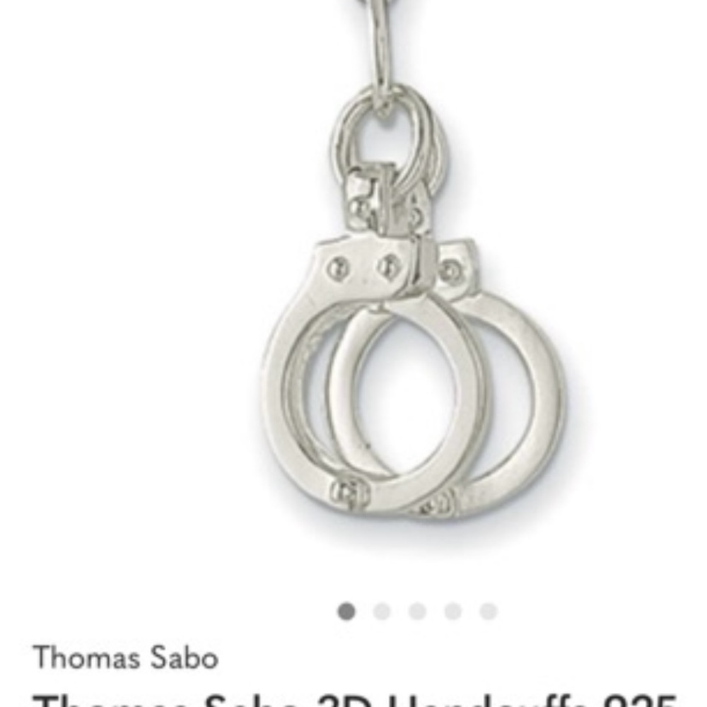 Thomas Sabo Silver Handcuff Charm